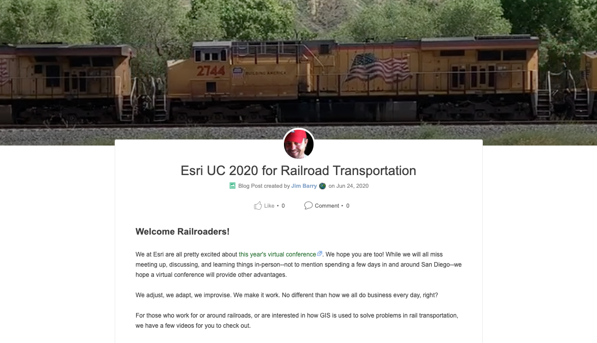 UC 2020 for Railroad Transportation blog article